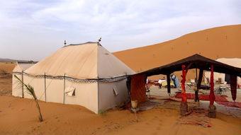 沙漠帐篷吃瓜,帐篷下的瓜果盛宴